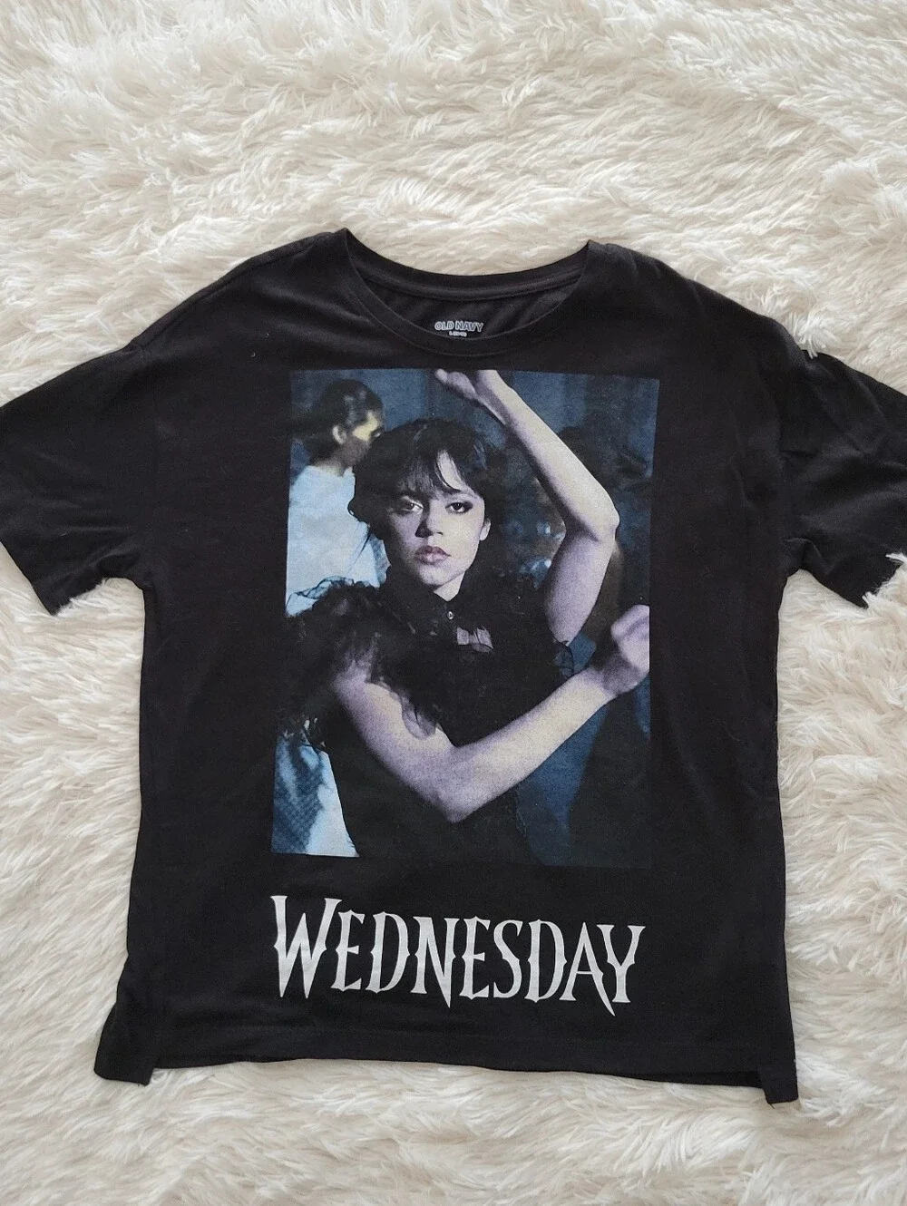 Wednesday Addams Youth T-Shirt Old Navy Size L 10/12